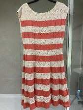 Louche, Joy The Store, Dress 16, XL, Lace And Orange Stripes