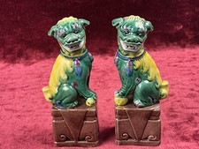 2 Vintage Chinese Dogs Of Foo