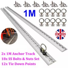 UK 2X 1M Anchor Track Rail 12x