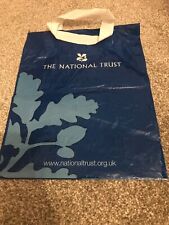 Vintage Design THE NATIONAL TRUST Small Blue And White Plastic Carrier Bag UK