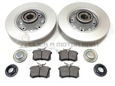 PEUGEOT 2008 1.2 1.4 1.6 HDi VTi REAR 2 BRAKE DISCS PADS WHEEL BEARING ABS RINGS