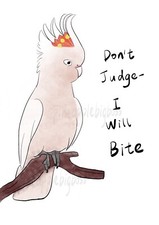 Pink Cockatoo Parrot Sticker