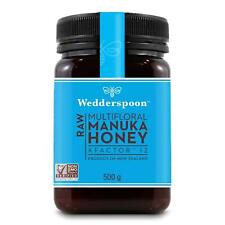 Wedderspoon Multifloral RAW Manuka Honey KFactor 12+ New Zealand Daily Pack 500g