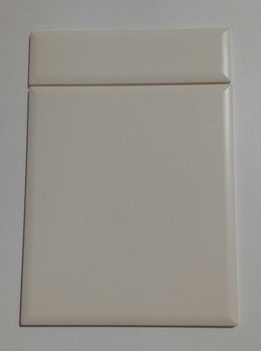 Matt cream kitchen unit - kitchen,