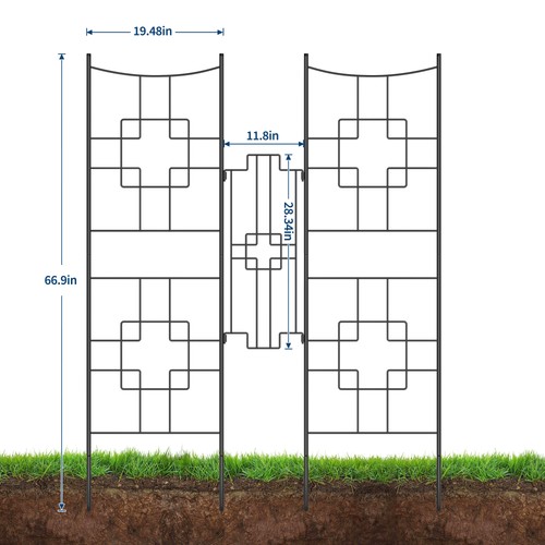 Pack metal garden trellis - 2,