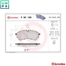 BRAKE PAD SET DISC BRAKE P 85