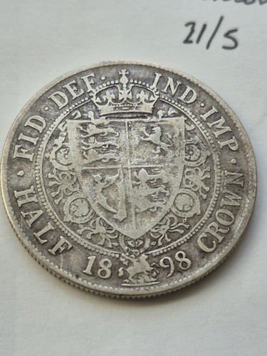 1898 queen victoria - half, crown