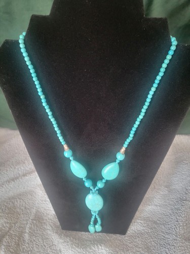 Handmade necklace turquoise - handmade,