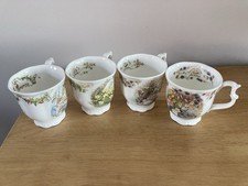 Royal Doulton China Brambly Hedge Four Seasons mugs / beakers. 1983.