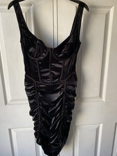 Black Velvet Corset Ruched