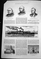 Antique Old Print Wesleyan