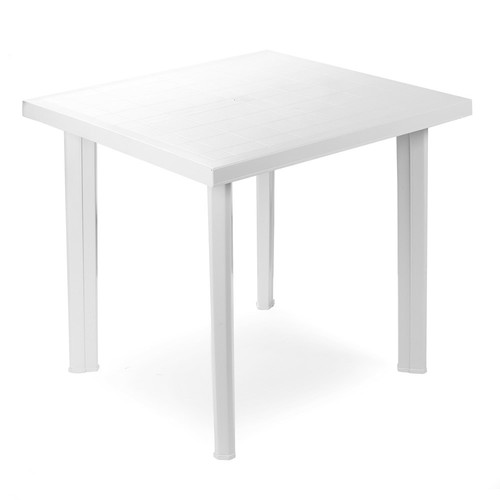 White square garden - white,