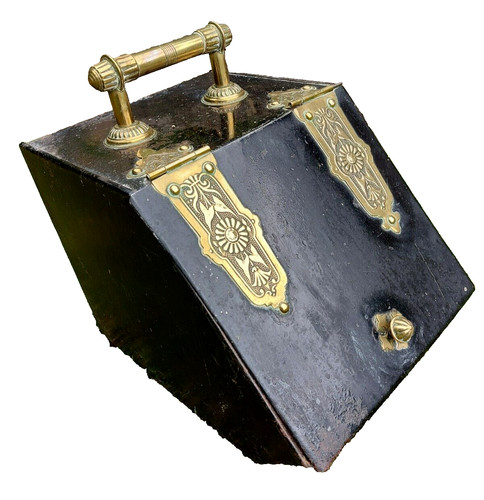 Brass black metal coal - black,