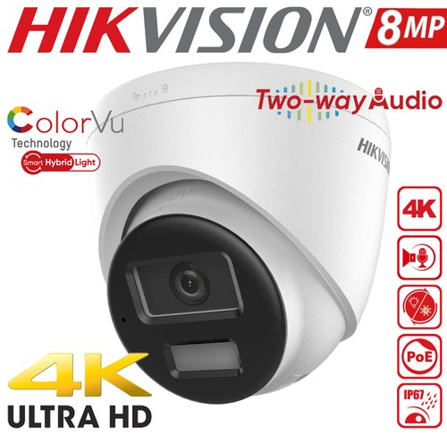 Hikvision 8mp smart colorvu - 4k,