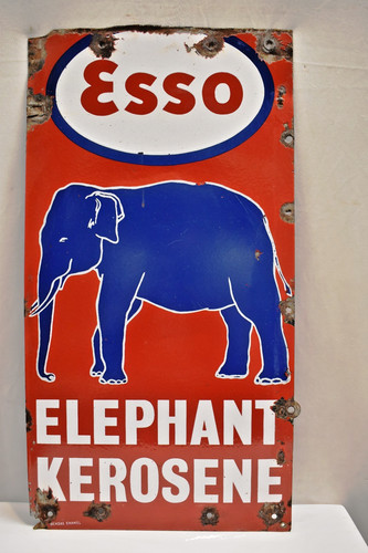 Vintage esso elephant kerosene - elephant,