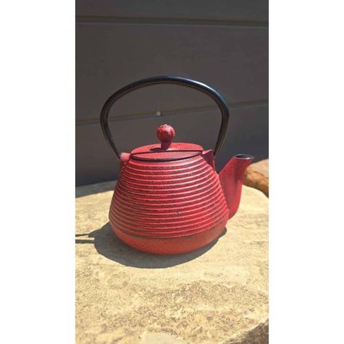 Enameled cast iron - cast, teapot
