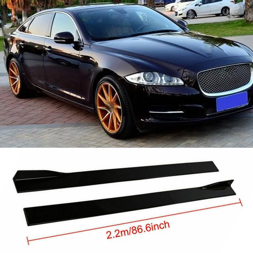 Glossy car side skirts - glossy,