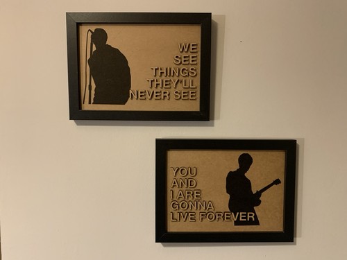 Framed oasis live forever - 2x,