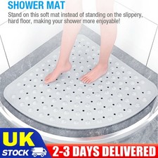 Curved Non Slip Bath Mat for Corner Shower | Quadrant Large Curved Shower Mat UK