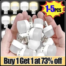 5PCS Mini USB LED Night Light Plug in for Kids Reading Baby Children Read Lamp