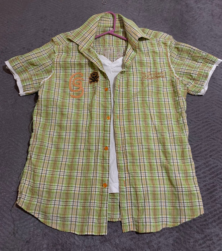 Vintage y2k men plaid short - vintage,