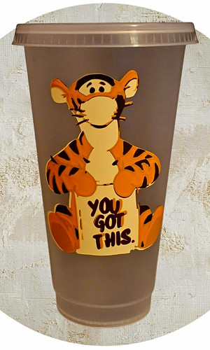 Plastic tumbler with - plastic, lid