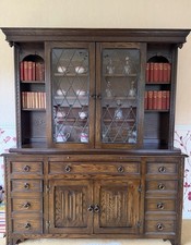 Jaycee Oak Dresser, Bookcase