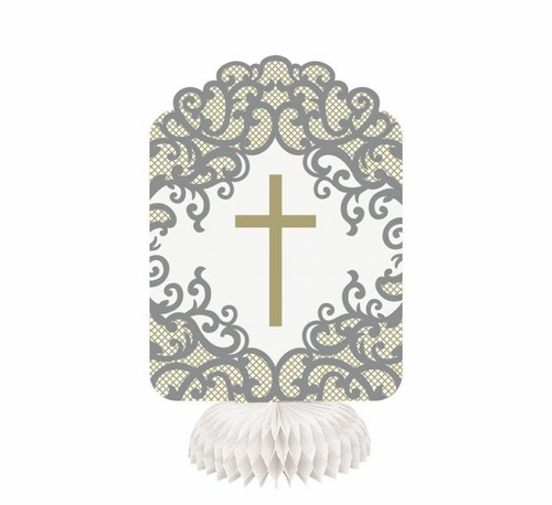 Gold honeycomb cross - 3,