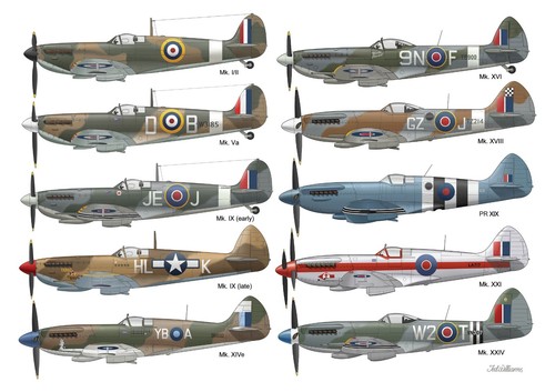 Spitfire print - a3,