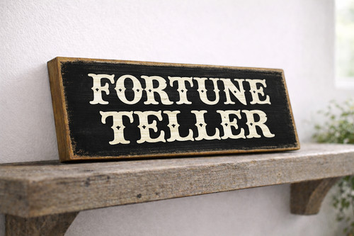 Fortune teller sign vintage - sign,