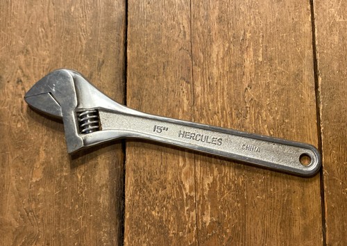 Adjustable spanner wrench - 15",