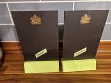 2x Schweppes Table Top Chalk Boards For Menus Pub Bar With Green Base 10x6"