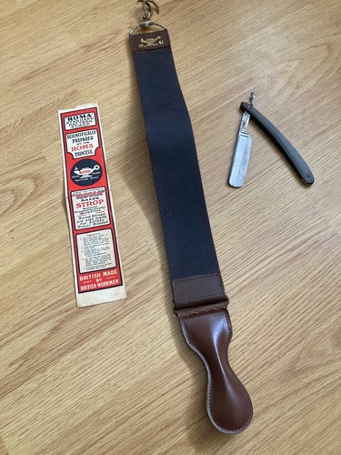 Antique roma strop and - strop, shaving