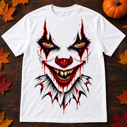 Scary clown halloween - scary,