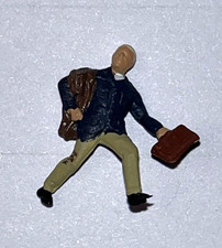 HO Gauge  Running Commuter - Painted Model Railway Figure Good Condition