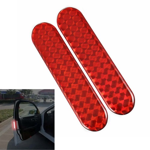 Red reflective safety warning - red,