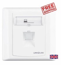 RJ45 Face Plate Premium Socket with CAT 8 7 6A Keystone Network (Single /Double)