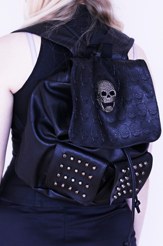 Skull head gothic - gothic, backpack