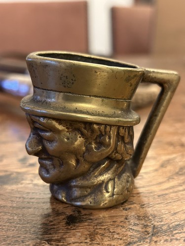 Vintage miniature brass toby - miniature,
