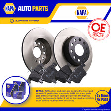 2x Solid Brake Discs and Pads