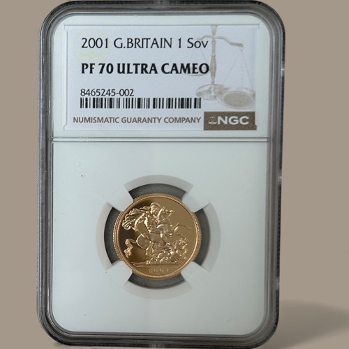 2001 gold proof sovereign - 2001,