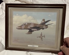 Aviation Art Print ‘Hawk’ RAF Jet By Keith Woodcock 10.5” x 8.5”