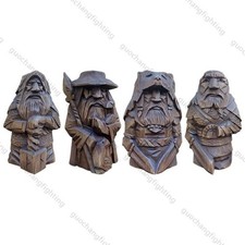 Resin Odin ThorTyr Statue Nordic Pagan Retro Statue Desktop Ornament Home Decor