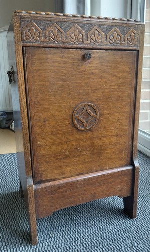 Antique solid oak coal - antique,