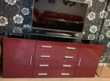 Red Gloss Sideboard/tv Unit