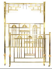 WOW Antique Brass Half Tester Double Bed Country House Palatial Princess