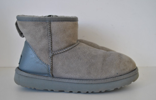 Light grey suede women's
