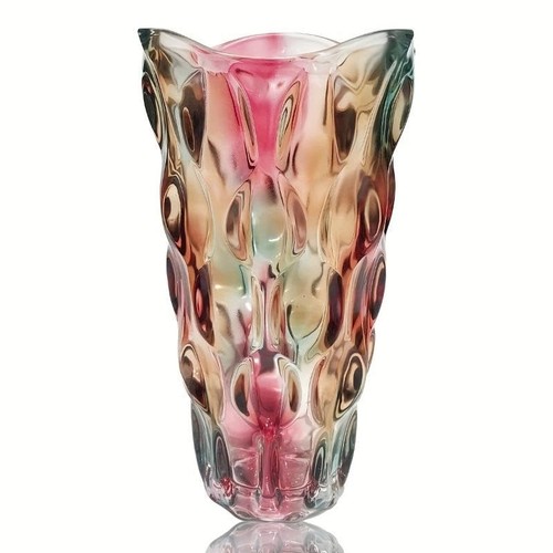 Luxury multicolor glass vase - glass,