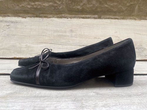 Womens gabor soft black suede - womens,