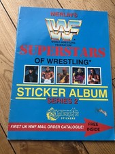 WWE Merlin’s WWF sticker album 1991 series 2 incomplete  Rare